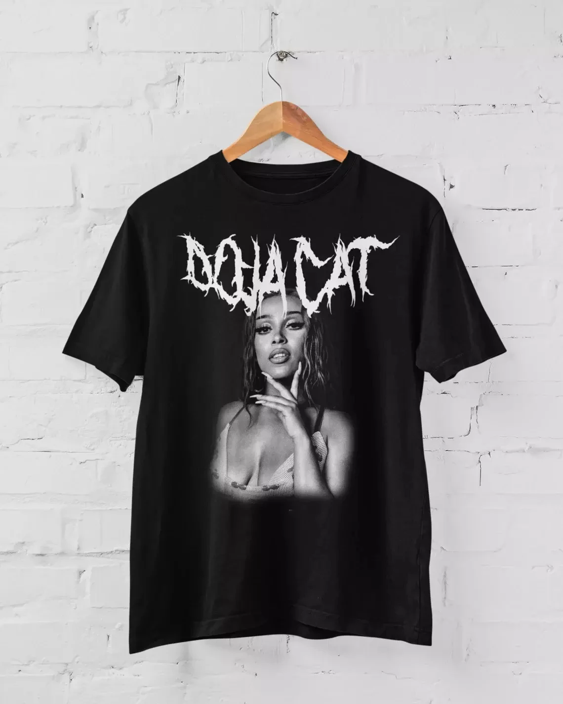 

Doja Cat Her Short Sleeve Cotton T- Shirt Black All Size Unisex Men Women Summer Men's T-Shirt Black Crew Neck Cotton Tee