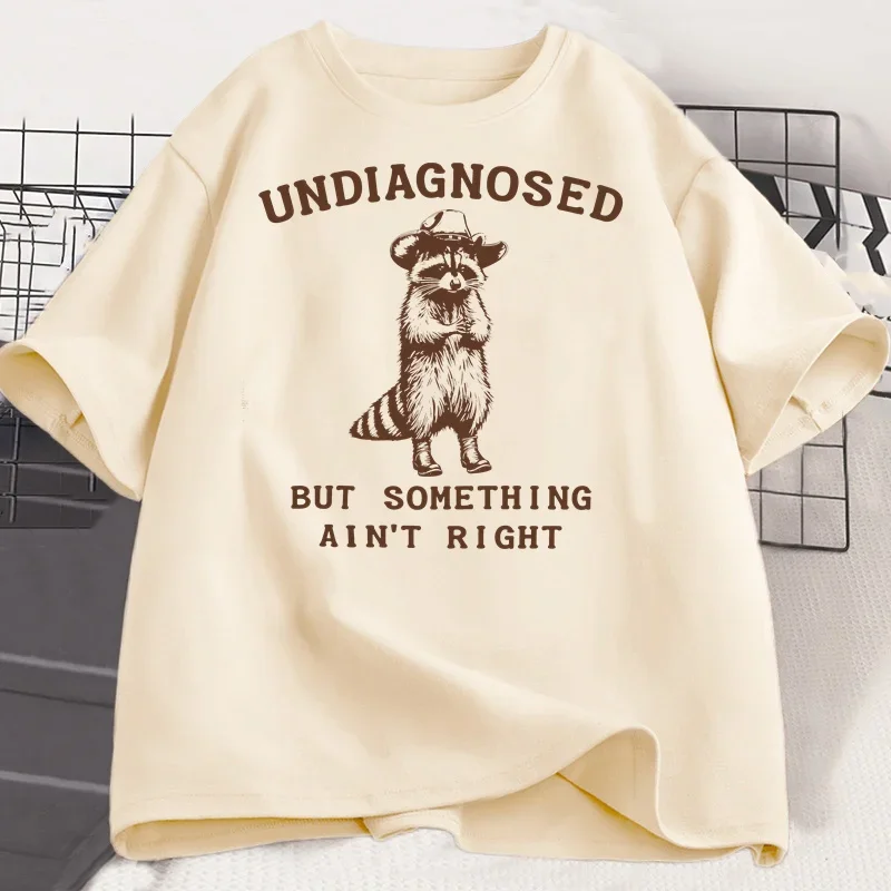 غير تشخيص ولكن شيء صحيح تي شيرت المرأة تي شيرتات عجيبة سخيفة الجرافيك Harajuku كم Harajuku قصيرة الأكمام عادية