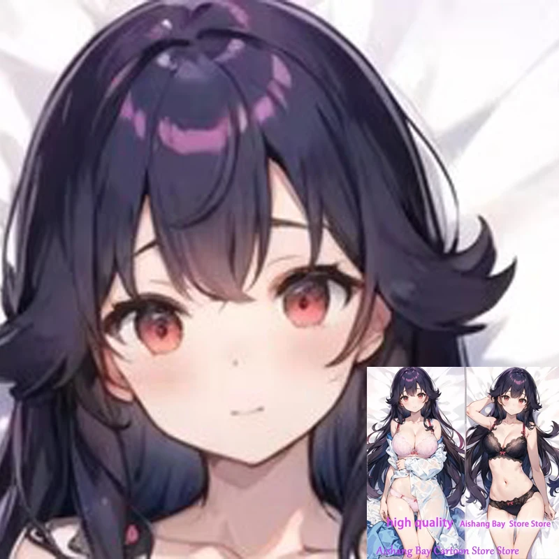 

Dakimakura Anime Pillow Cover AIart Double Sided Print Life-size Body Decoration