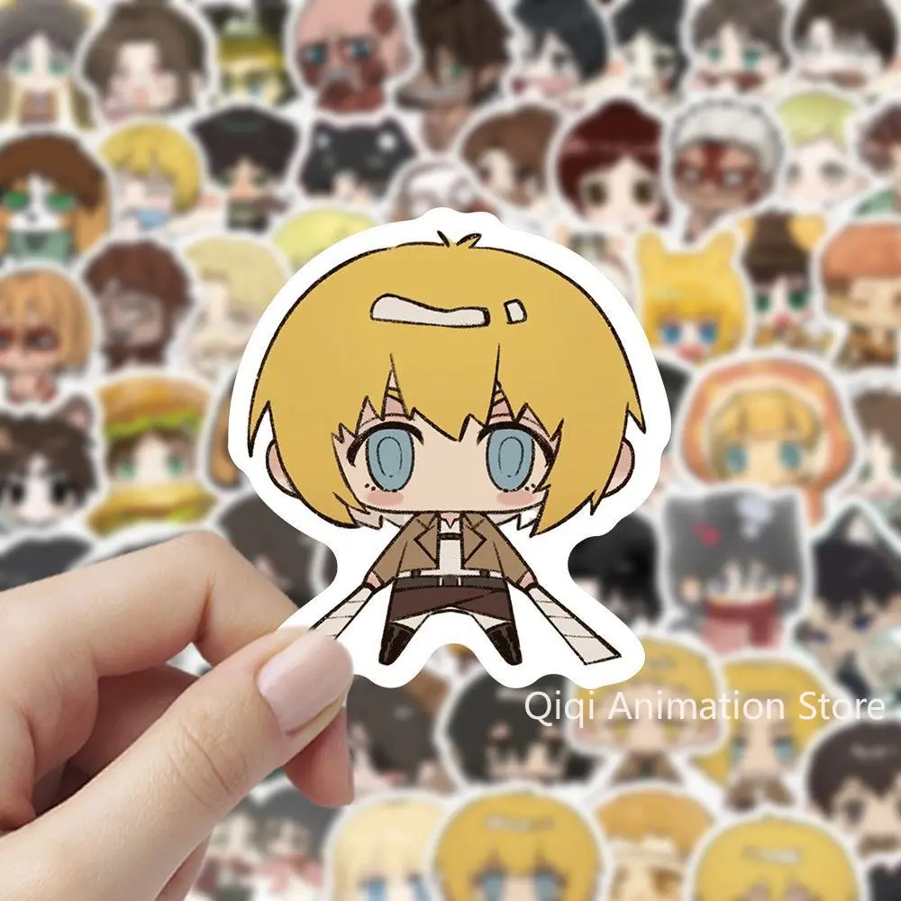 

Аниме Эрен Йегер для фанатов, наклейки для ручного счета «сделай сам», наклейки Levi Ackerman, эстетические канцелярские принадлежности, художественная книга, подарок для детей и друзей