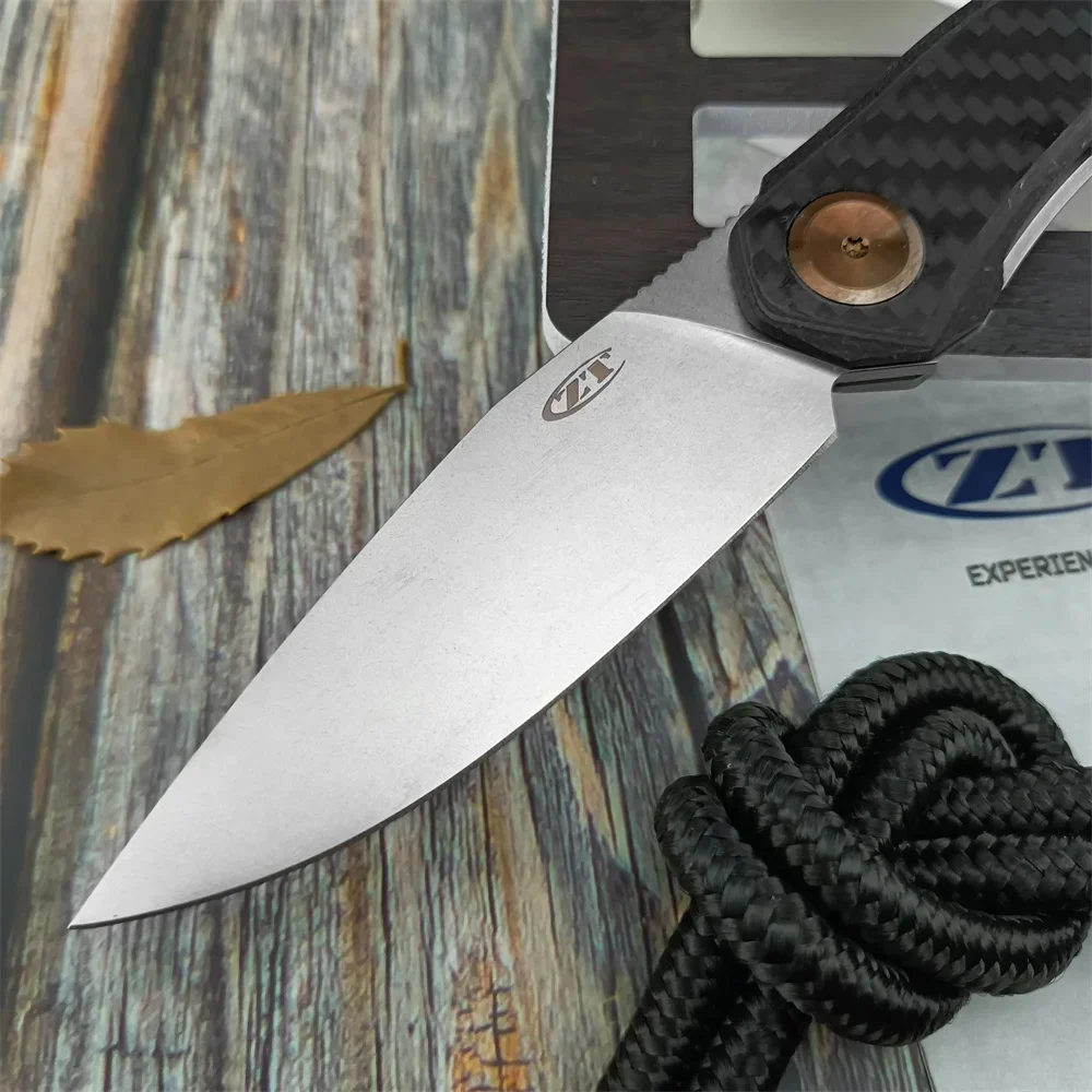 0545 folding knife, outdoor camping tactical hunting multi-purpose pocket EDC pocket knife carbon brazed handle D2