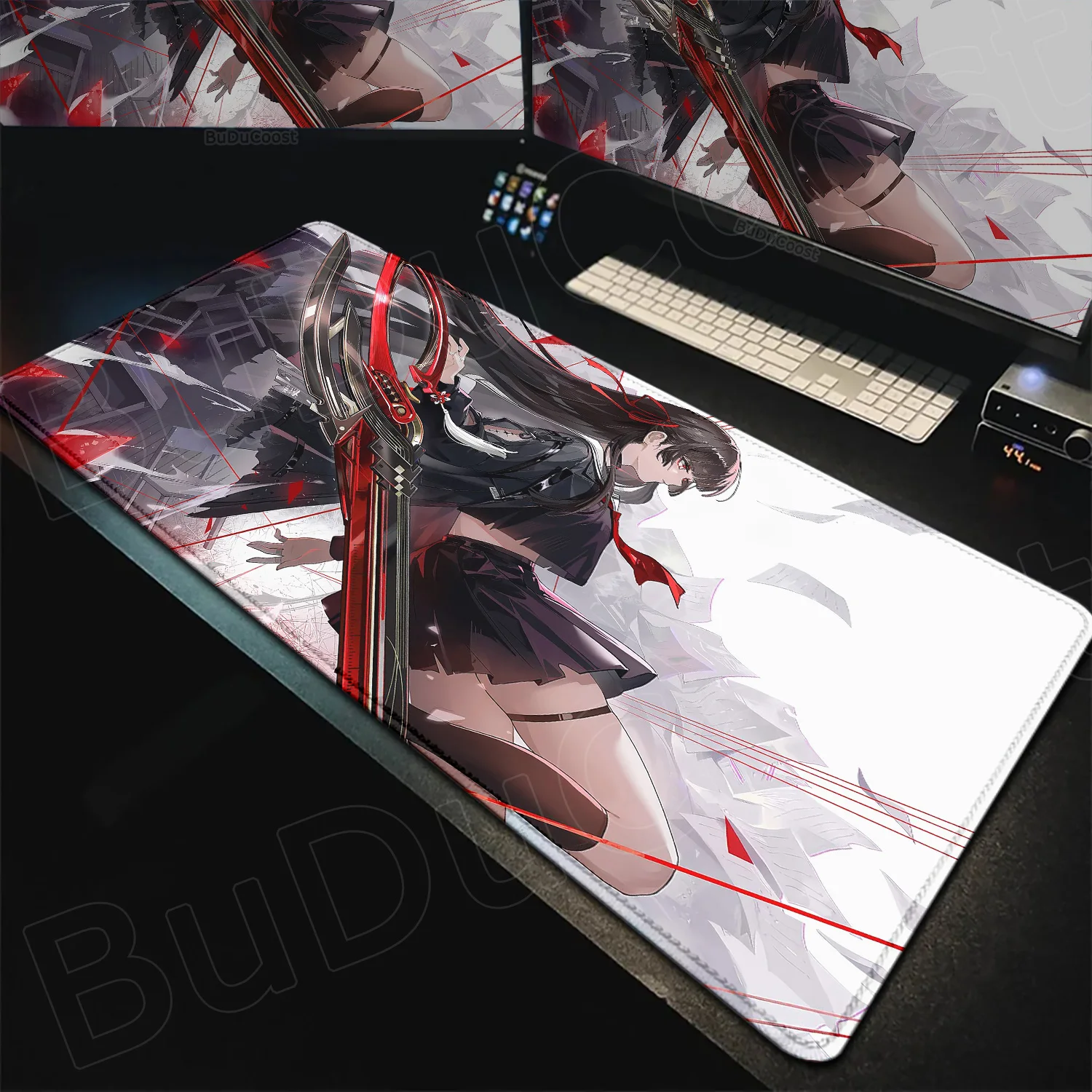 Beautiful New Wallpaper Wuthering Waves Chisa Mouse Pad Gaming Mousepad Kawaii Anime Girl Desk Mat E-Sports Office PC Mice Mat