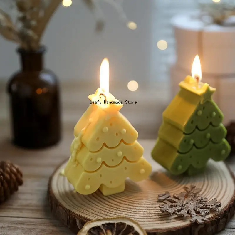 Christmas Candle Silicone Mold Diy Handmade Candle Mould Snowman Gypsum Resin Soap Ice Mould Home Decor Christmas Gift