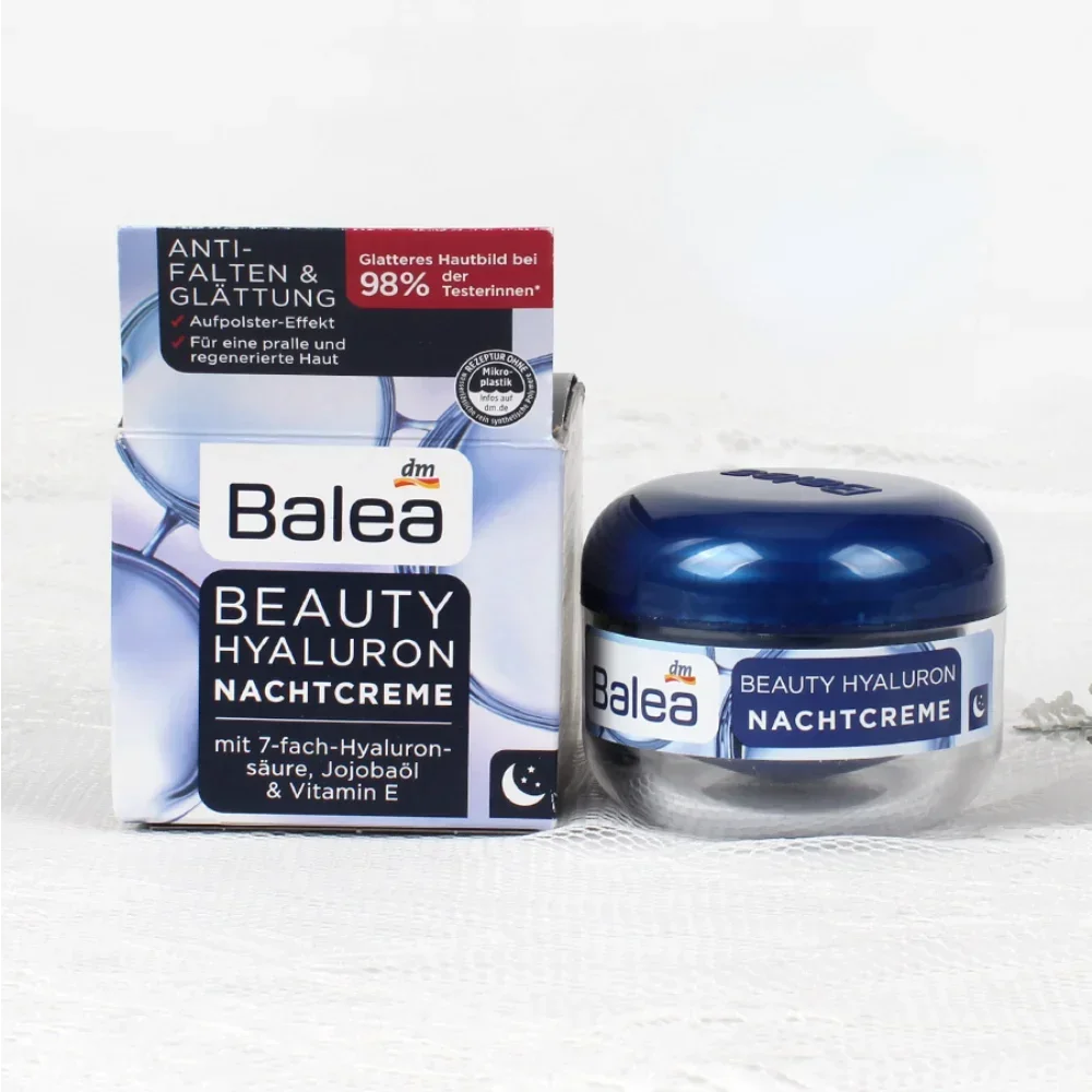 Germany Balea Hyaluronic Acid Collagen Night Cream 50ml Lifting Firming Nourishing Anti-wrinkle Moisture Anti-aging Skin Care