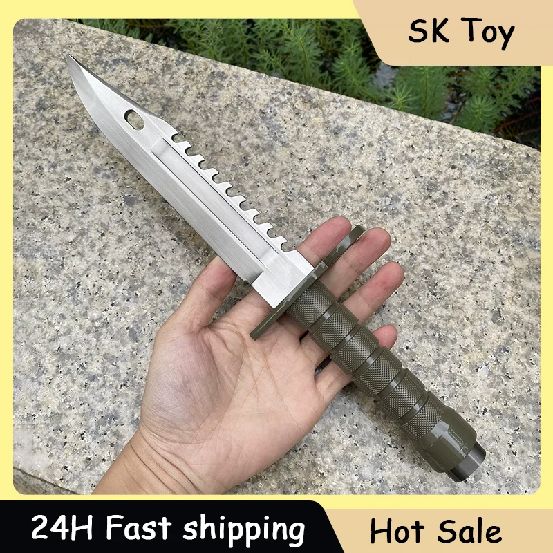 32cm-resident-game-peripheral-evil-m9-knife-model-personalized-desktop-ornament-unsharpened-zinc-alloy-cosplay-prop-gifts