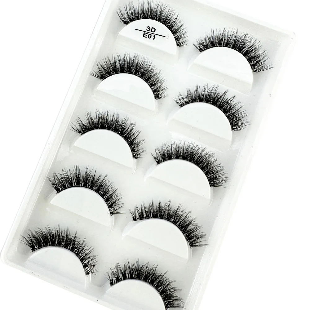 50/100 scatole ciglia di visone 3D ciglia finte naturali trucco lungo disordinato ciglia finte estensione trucco strumenti di bellezza maquiagem