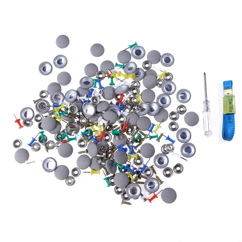 10/30/60Pcs Auto Innen Dach Schnallen Dachhimmel Decke Tuch Befestigungs Schraube Pflege Stoff Schnalle Nieten Retainer kappe Reparatur Werkzeuge