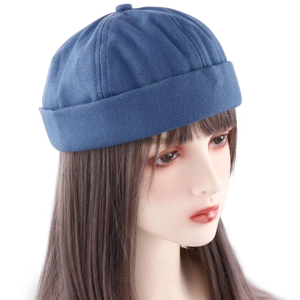 Gorro de melón para hombre y mujer, ropa de calle cálida Retro, estilo coreano, Hip Hop