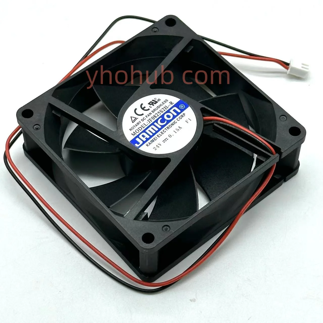 

Jamicon JF0825S2H-R DC 24V 0.15A 80x80x25mm 2-Wire Server Cooling Fan