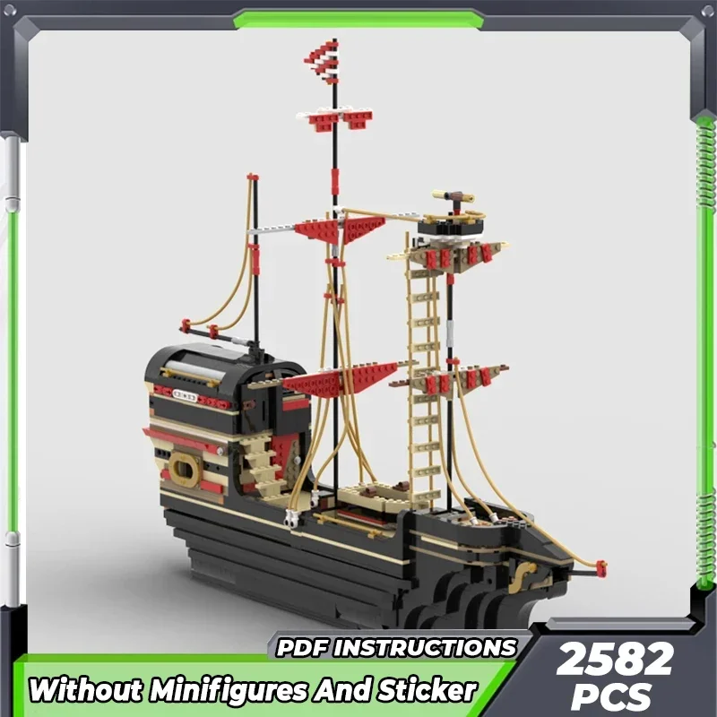 Moc Building Bricks Military Boat Model Classic Sailing Ship Technology Modular Blocks Gifts Toys For Children DIY Sets Assembly