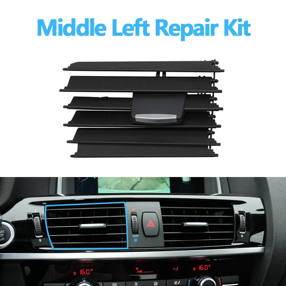 Car Front Middle Air Conditioner Outlet Grille Slide Buckle Repair Parts For BMW X3 F25 X4 F26 2011-2018