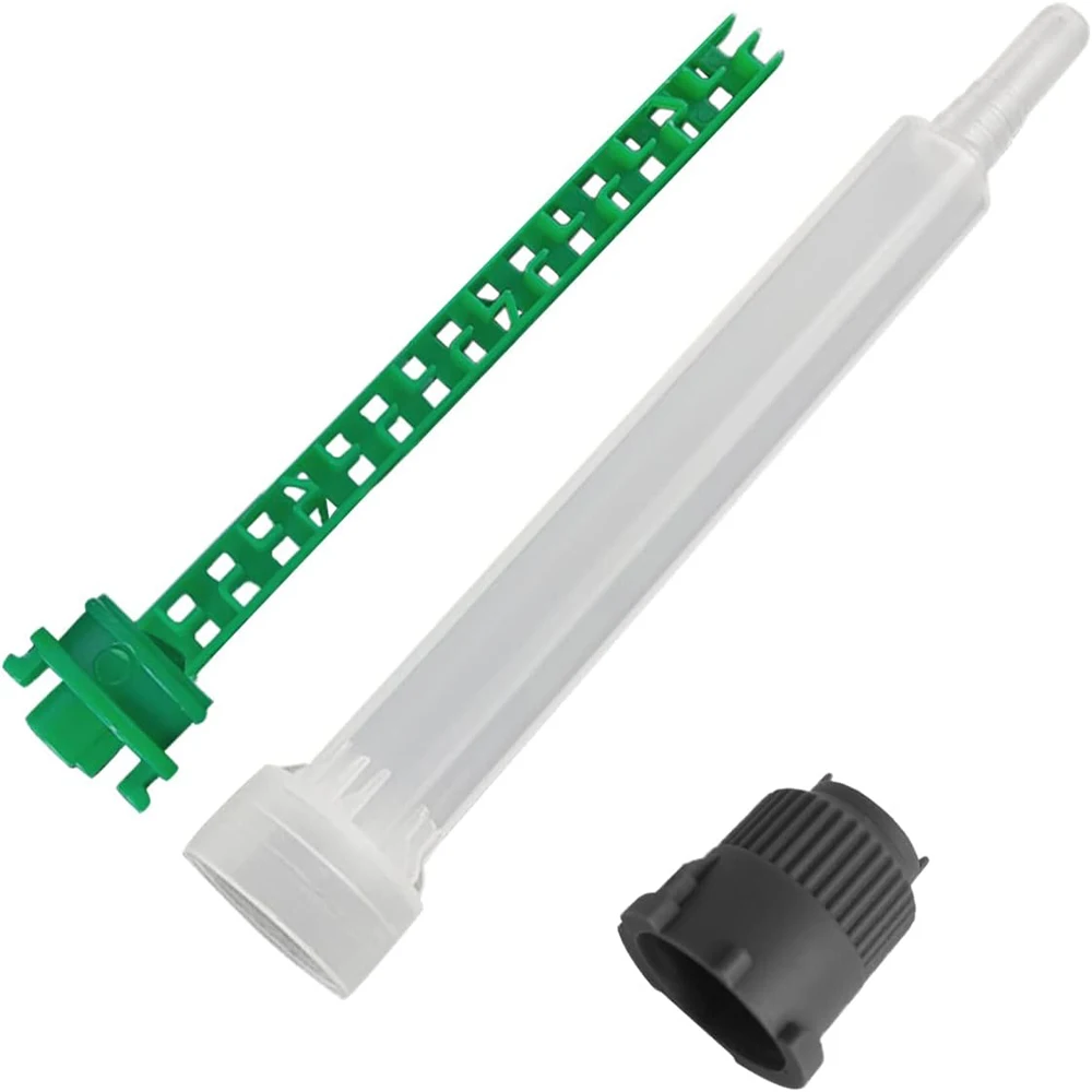 50pcs/100pcs 3.5 Inch Epoxy Mixing Nozzle Tip for Adhesive Gun Applicator, 1:1 & 1:2 Static Mixer Plastic Resin Mixing Tip