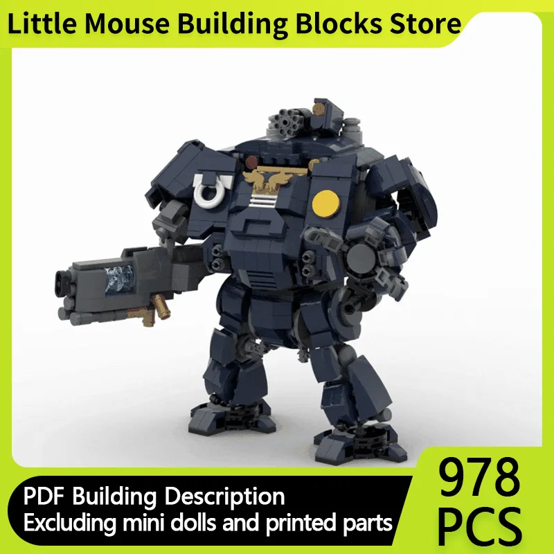 

Popular Games 40K Model Building Moc Bricks Hammer Battle Mech Collection Technology Blocks Gift Modular Christmas Toys DIY Sets