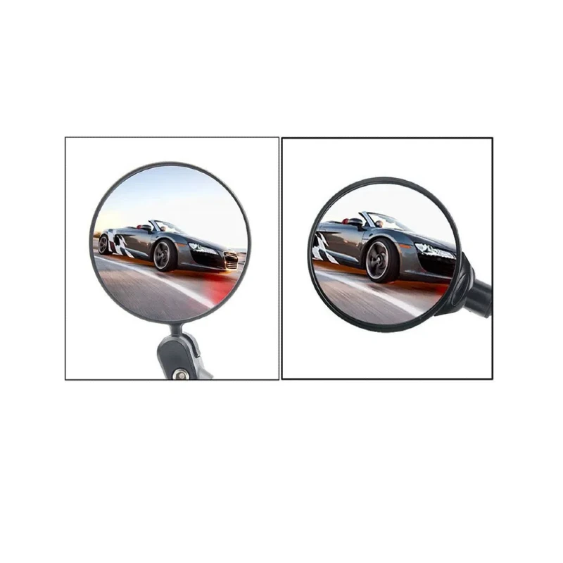 2PCS Universal Bicycle Rearview Mirror Adjustable Rotate Wide Angle Cycling Handlebar Rear View Mirrors for MTB Road Accessories