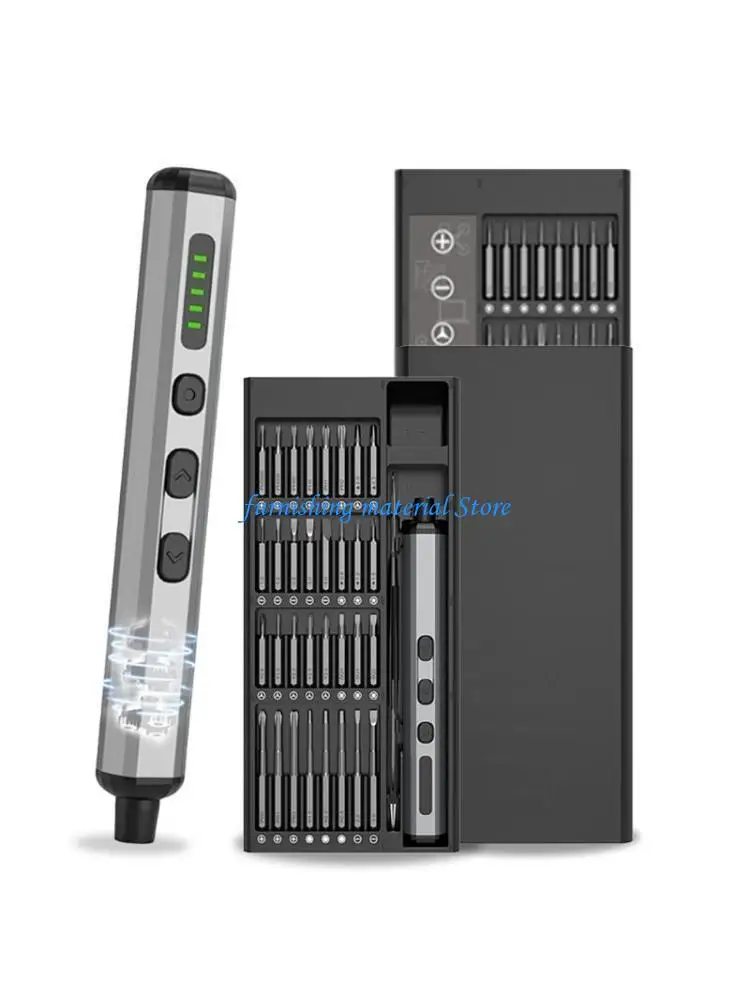 Y5GD 68 in 1 Electric Screwdriver Adjustable 3.7V USB C Rechargeable Removable