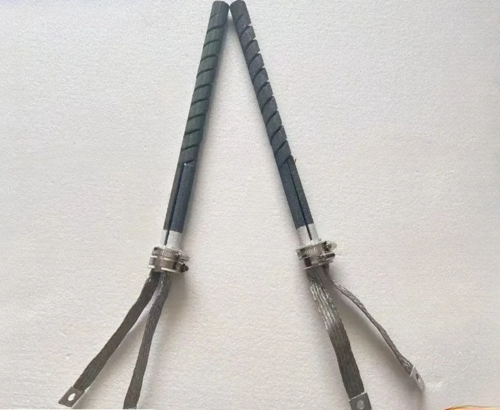 Single Spiral Silicon Carbide SiC Rod Heater Heating Element For Industrial Furnace Kiln Oven Thermal Equipment