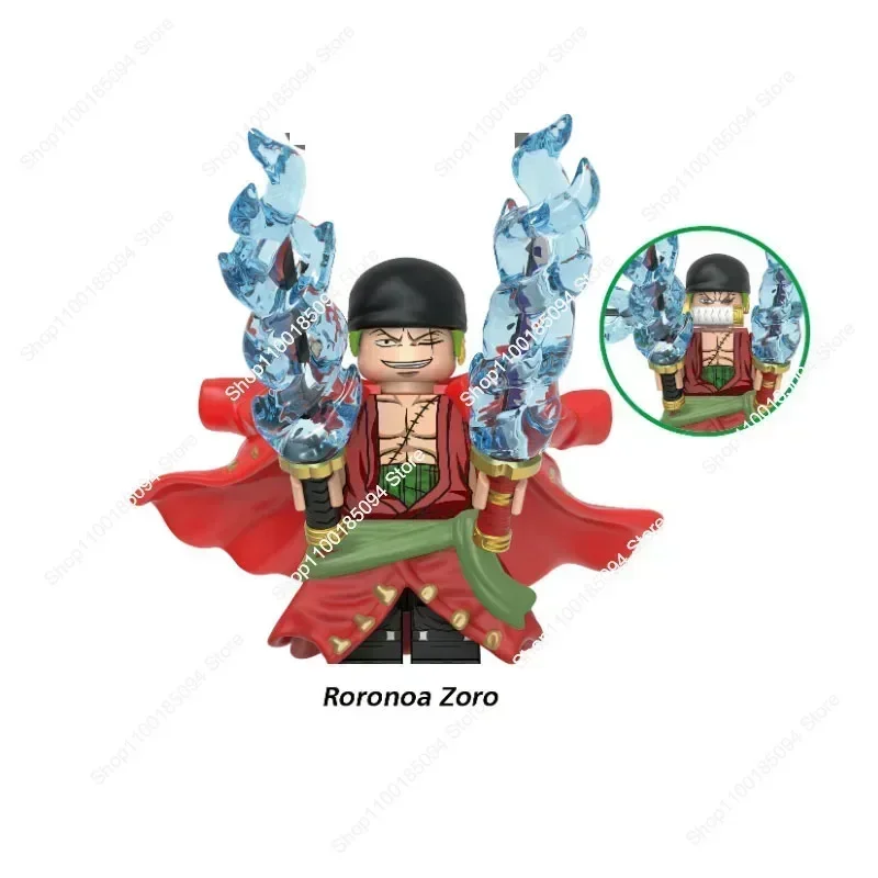 ألعاب ساخنة فيلم جديد اللبنات قطعة واحدة القرد D لوفي كوزان رورونوا زورو سانجي سيلفر رايلي دمية صغيرة ألعاب شخصيات أنيمي