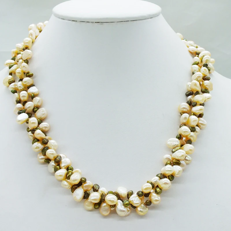Pink Freshwater Baroque Pearl Necklace. 18 inches