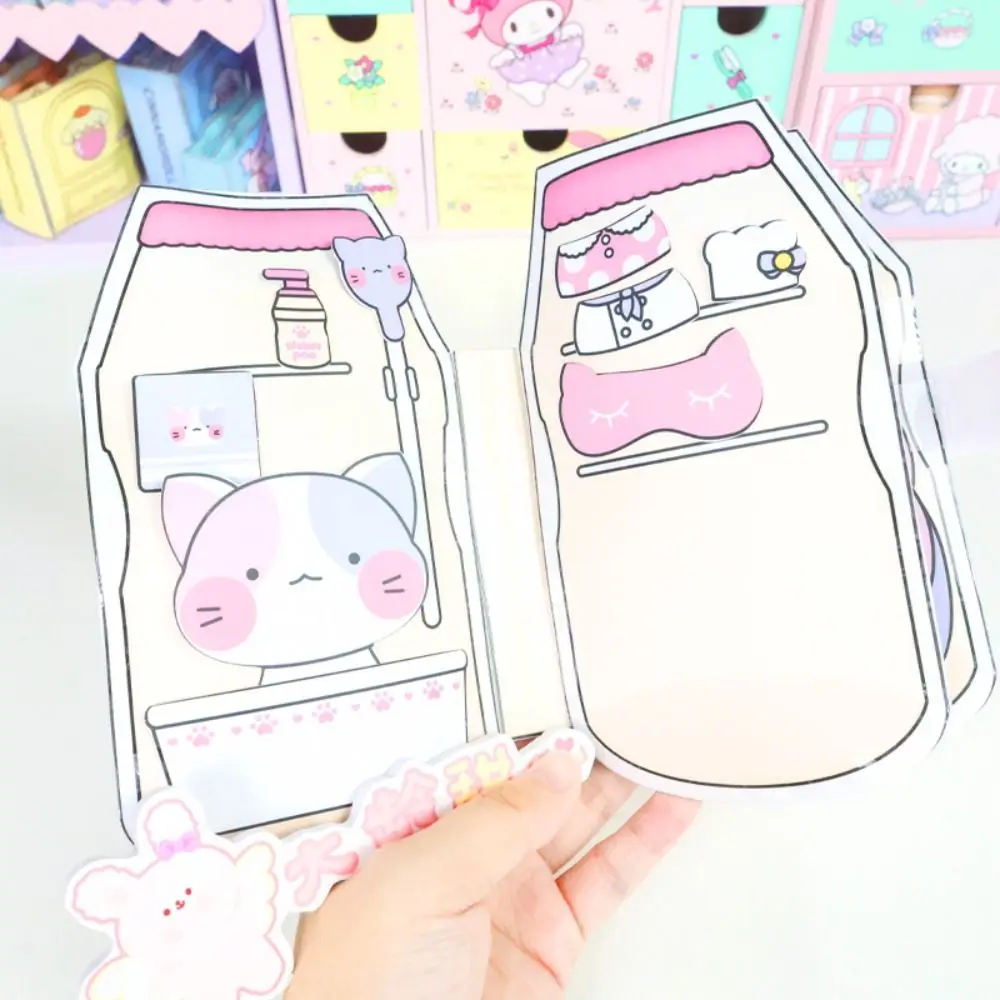 Beanie livre matériel Pack Hamster gardien silencieux livre autocollant livre fait maison acide lactique bactéries chat silencieux livre papier fait à la main