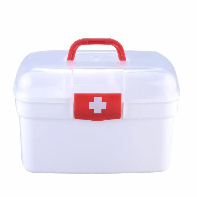 

Household Plastic Multi-layer Storage Portable Handheld First Aid Kit Medicine Box Manufacturer Wholesale Custo