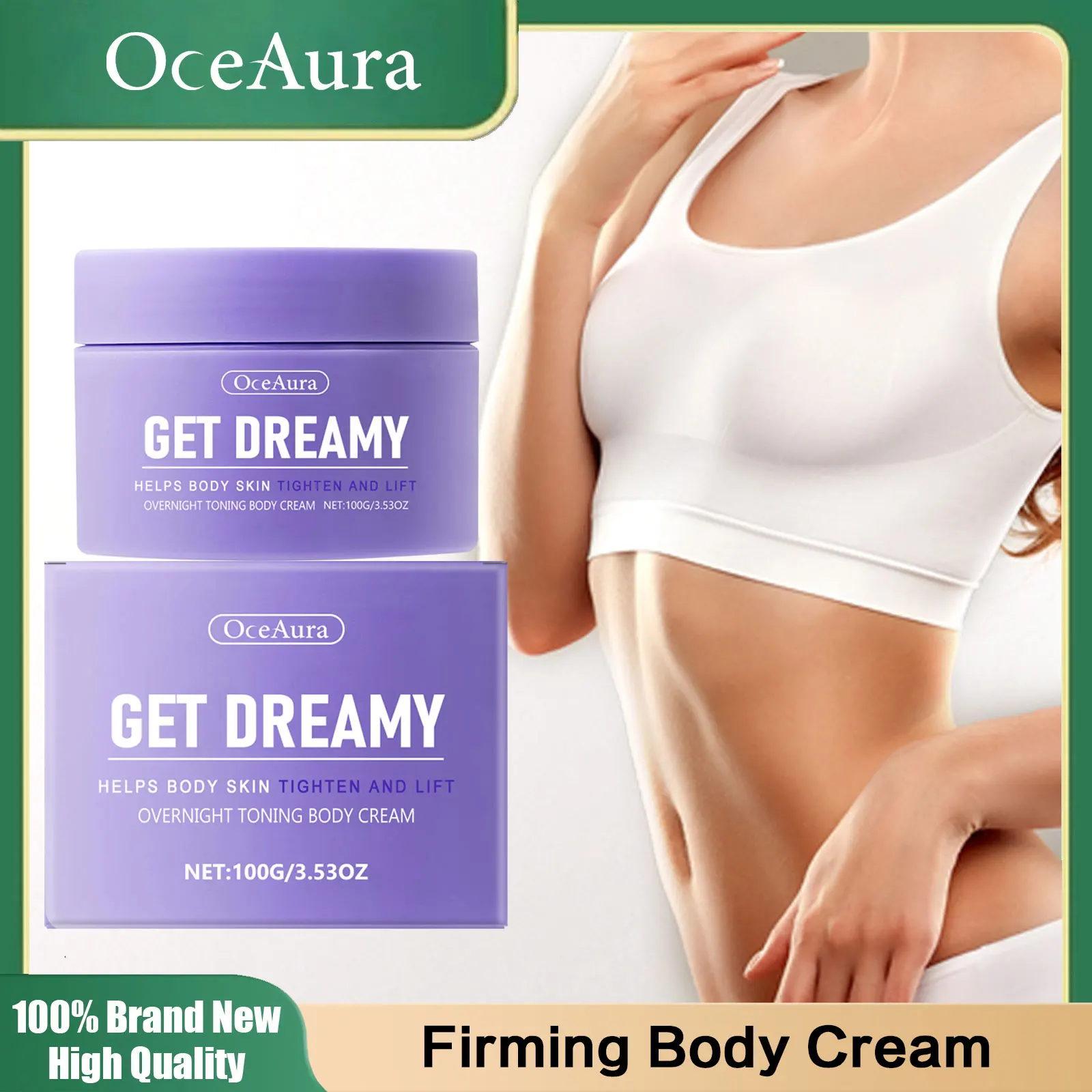 Overnight Toning Body Cream Remove Waist Belly Fat Burner Slim Arms Tighten Thighs Repair Postpartum Flabby Skin Firming Lotion