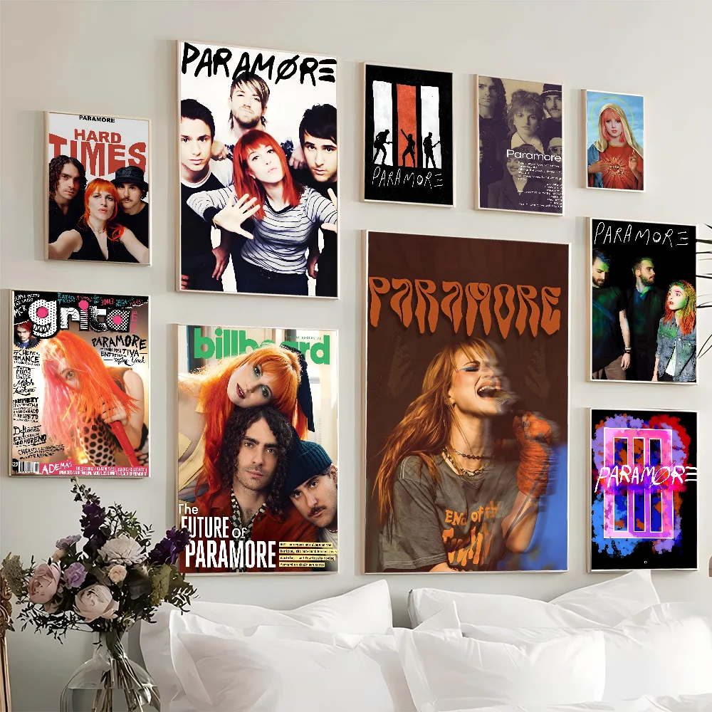 Singer Paramore Whitepaper Poster Waterproof Paper Sticker Coffee House Bar Aesthetic Art Wall Painting