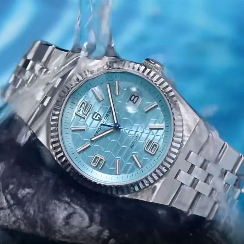 New 40mm Mechanical Watch PAGANI DESIGN Men Watches Stainless Steel 100M Waterproof Wristwatch Sapphire Glass Clock Reloj Hombre