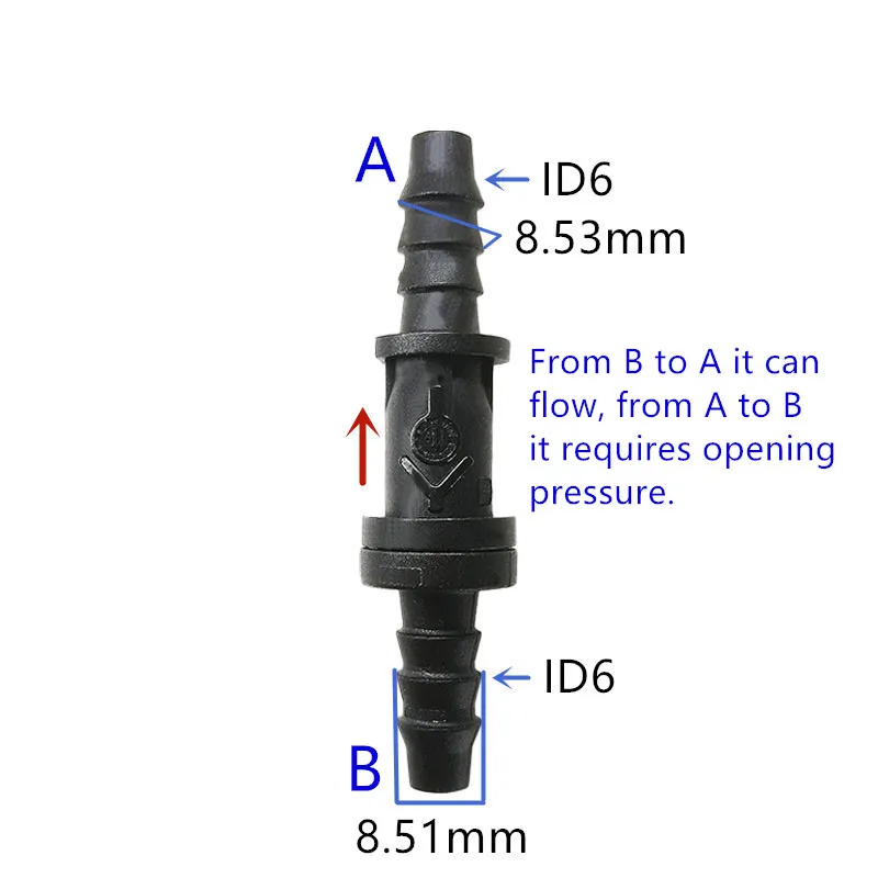 

ID6 черный пластиковый воздушный насос, вакуумный общий автоматический топливный провод, быстрый разъем, нейлоновая трубка, резиновые трубки, фитинги, 2 шт., много