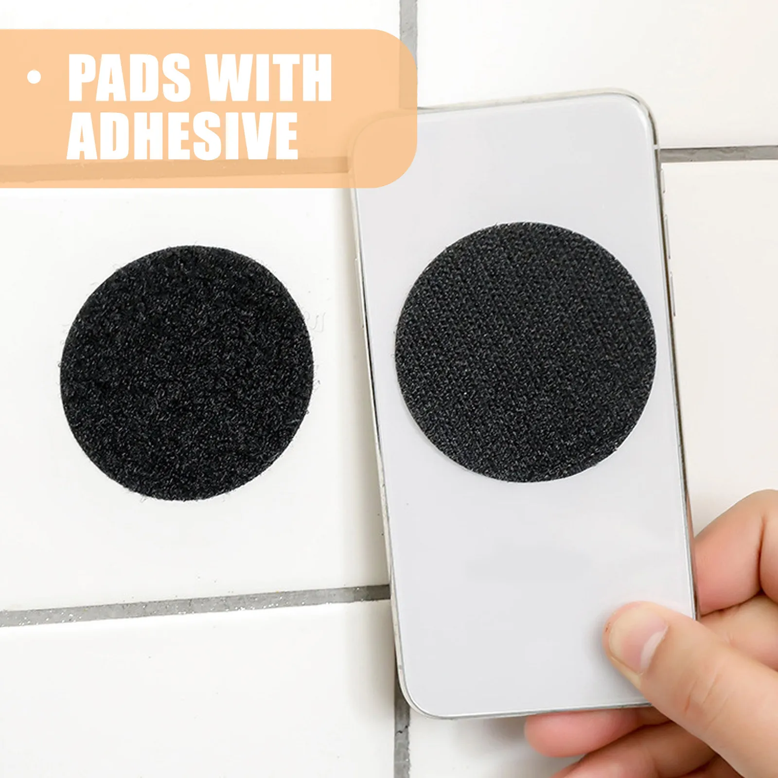 30Pairs Decorative Carpet Grippers Adhesive Hook and Loop Tape Set Non Slip Rug Stabilizer for Living Room Bedroom Office
