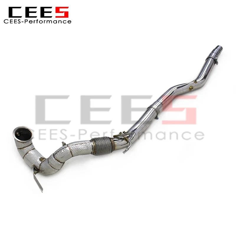 

cees Premium High Flow Exhaust Stainless Steel Racing Downpipe with Catalyst for Audi S3 2.0T (2015 - 2024) Exhaust System