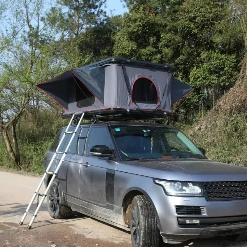 Overlanding Waterproof  Triangle Clamshell Hard Shell Aluminum Car Rooftop Tent  Roof Top Tent for Sale