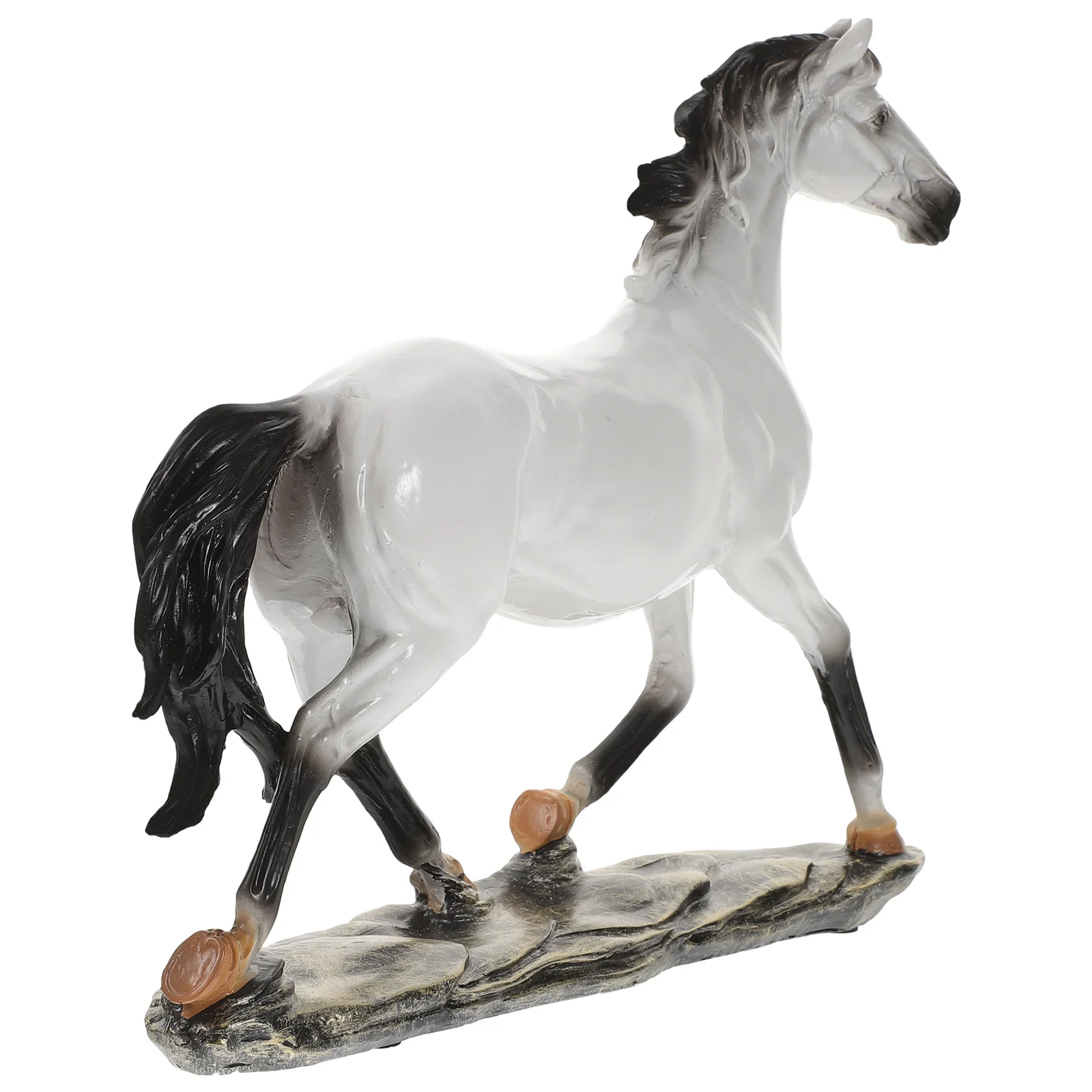 

1pc Resin Running For Home Decor Vivid Horse Decor Desktop Ornament Home Decoration Business Gift Resin Horse Animal