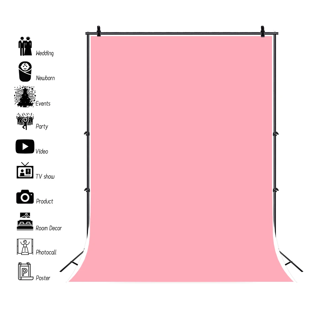 Solid Color Backdrops for Photography Kids Adult Newborn Art Portrait Birthday Party Wedding Photo Background Decor Photo Studio