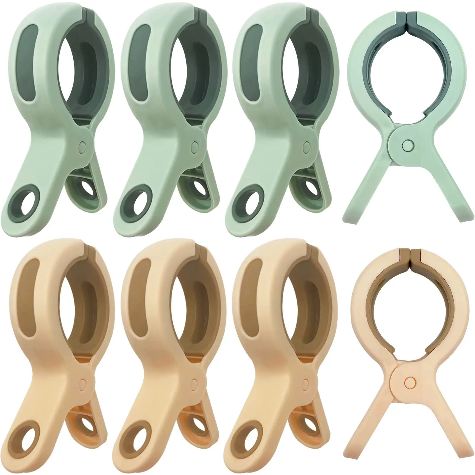 Strandtuch-Clips für Strandstühle und Kreuzfahrt, robuste Kunststoff-Clips zum Liegen im Pool, große Wäscheklammern zum Aufhängen von Kleidung