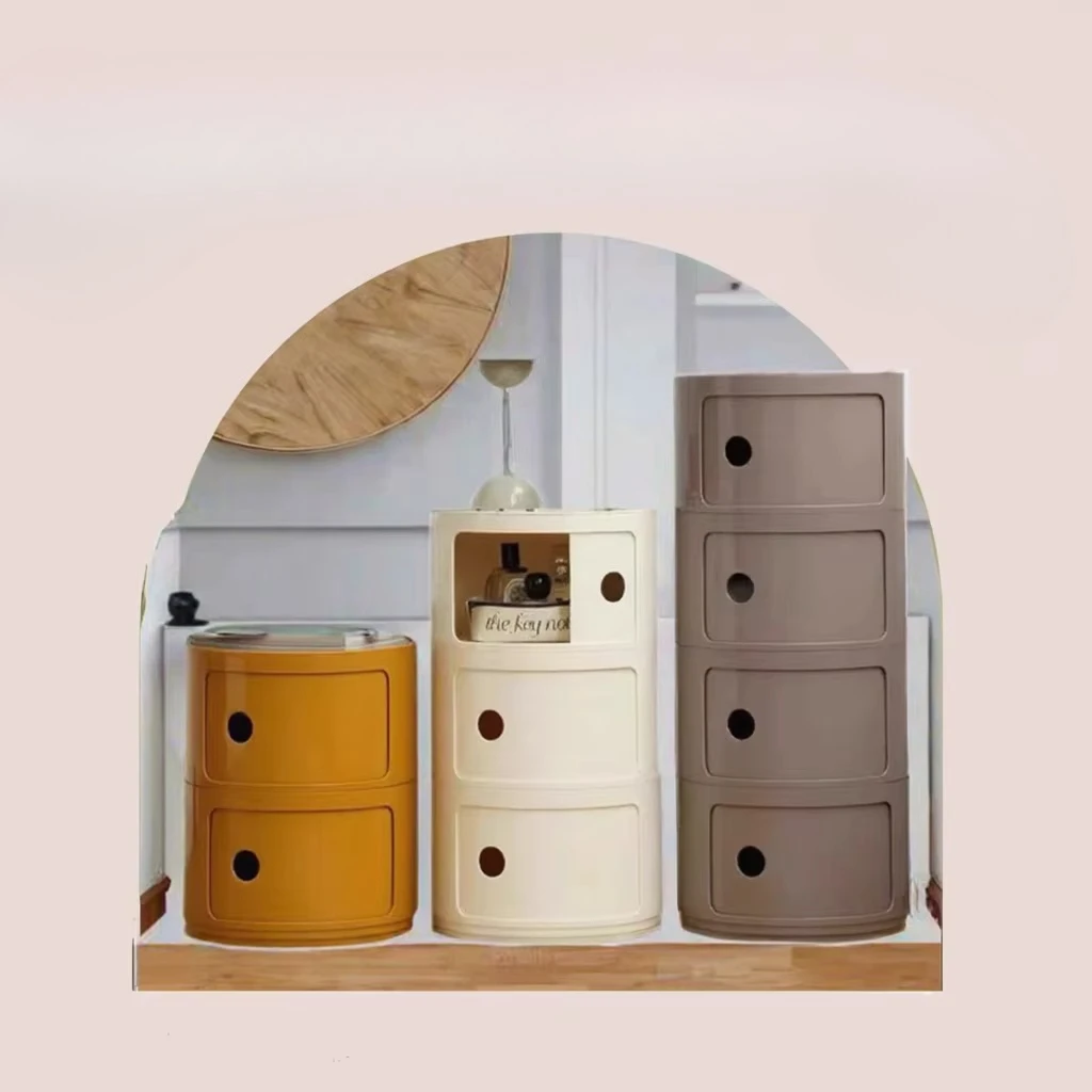 Bedside table Double round locker with drawers Bedside table Bedroom under desk