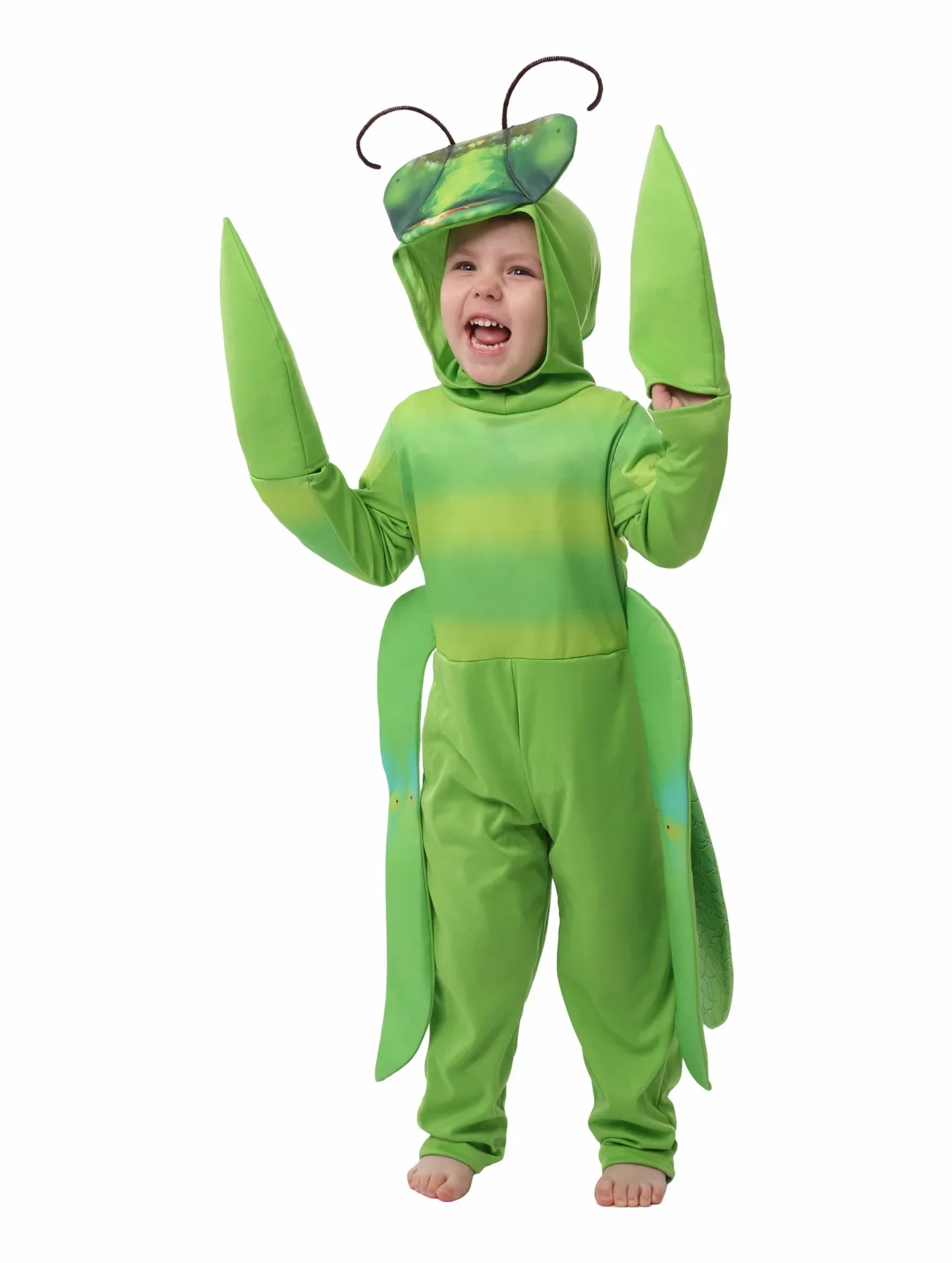 

Kids Cosplay Costumes Mantis Animal Insect Fancy Dress Jumpsuit Children Gifts Boys Girls Purim Funny Cosplay Halloween Costume