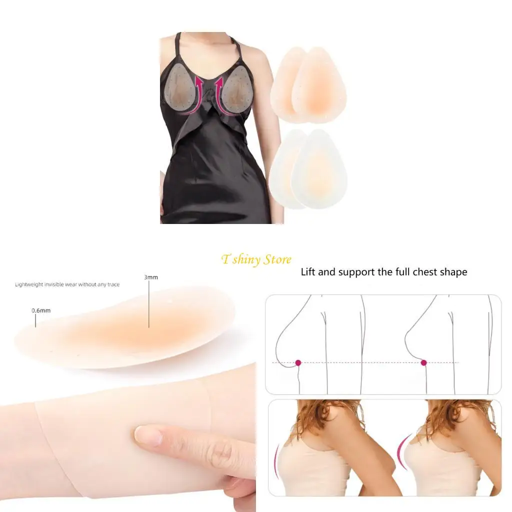 N58F Sticky Bra,Backless Strapless Push Up Bra,Silicone Adhesive Bra Invisible Lift Up Bras Invisible Sticky Boobs Bra Gifts
