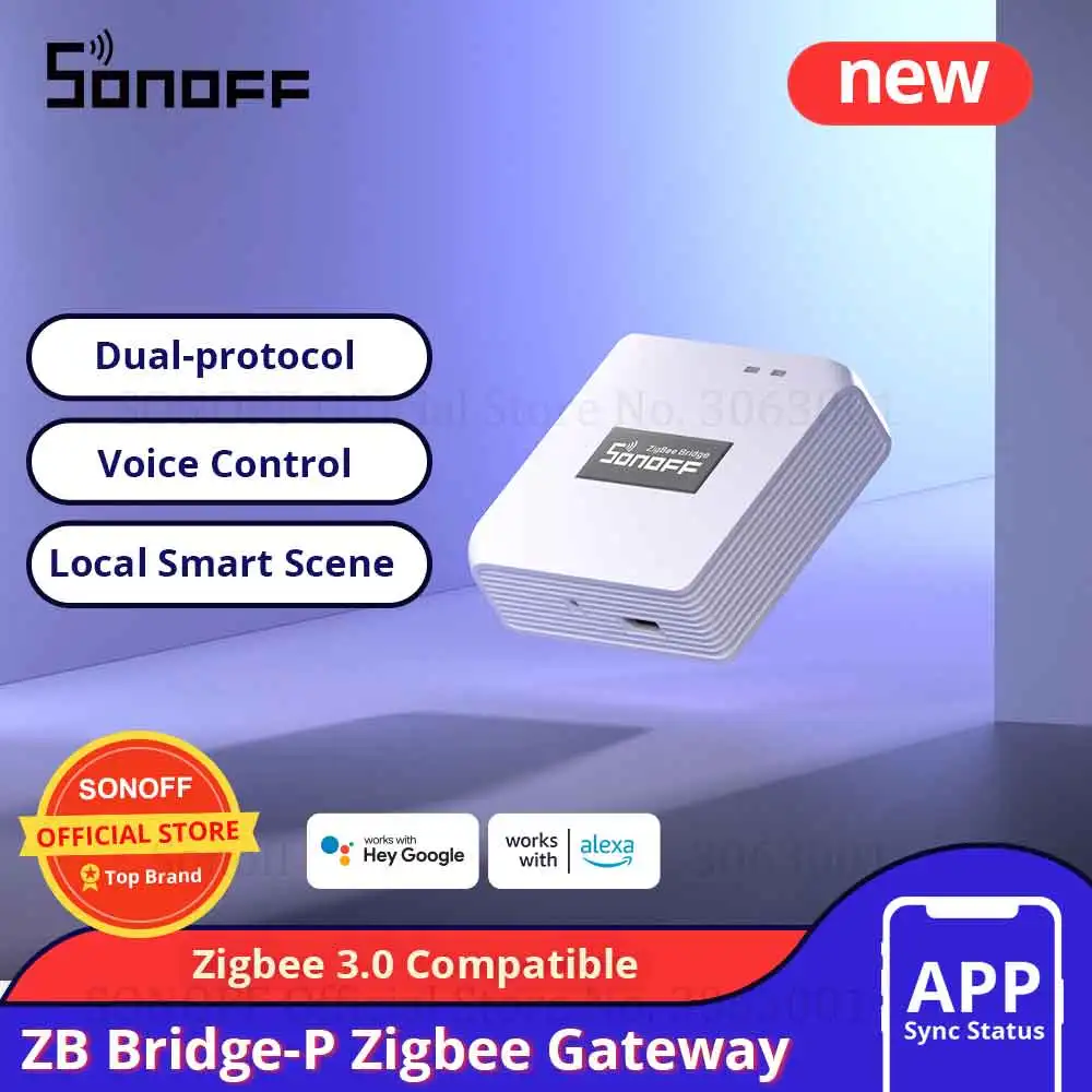 SONOFF ZBBridge Pro Smart Zigbee Bridge Zigbee 3.0 APP وحدة تحكم عن بعد لاسلكية جسر المنزل الذكي يعمل مع Alexa Google Home
