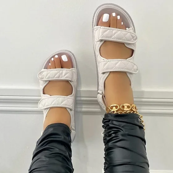 2021 Designer Luxury Hook&Loop Sandals Woman Sandals Gladiator Sandals Women High Quality Ladies Shoes Summer Platform Sandalias