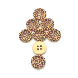15mm Wooden Buttons Scrapbook Round 2-Holes Spot sewing supplies sewing accessories buttons for crafts buttons for clothing