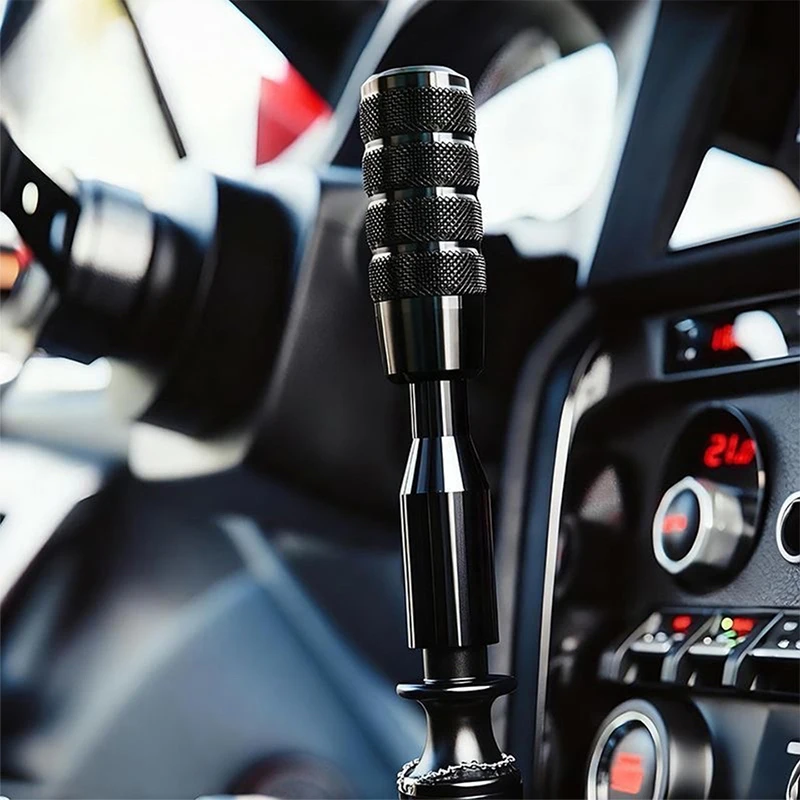 Non-Slip Gear Shift Knob Aluminum Universal Car Manual Automatic Extended Gears Level Knobs Shifter Lever M8 M10 M12 Adapter