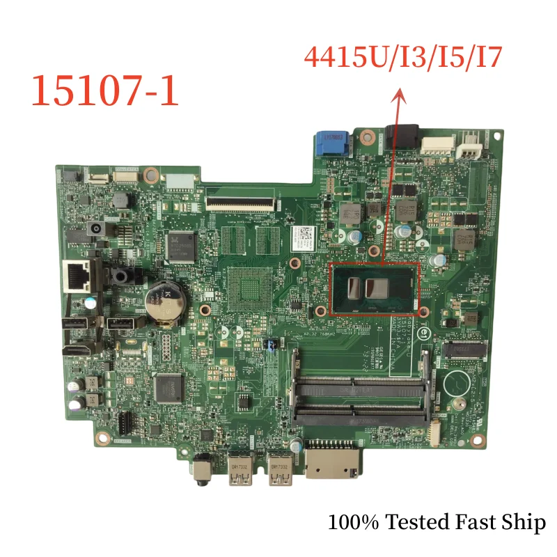 

15107-1 For Dell Inspiron 3264 3464 AIO Motherboard With 4415U/I3-7100U/I5-7200U/I7-7500U Mainboard 100% Tested Fast Ship