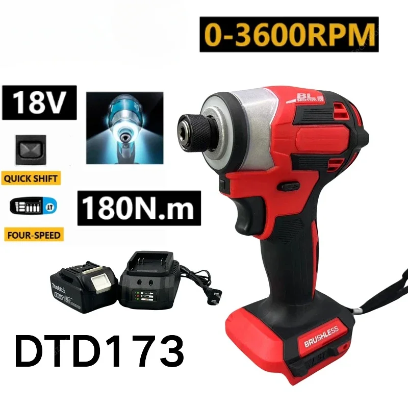 Electric Drill 18V Power Tool Impact Mini Rotary Cordless Engraving Machine Electric Carving Knife Brushless BL DTD173  Impact