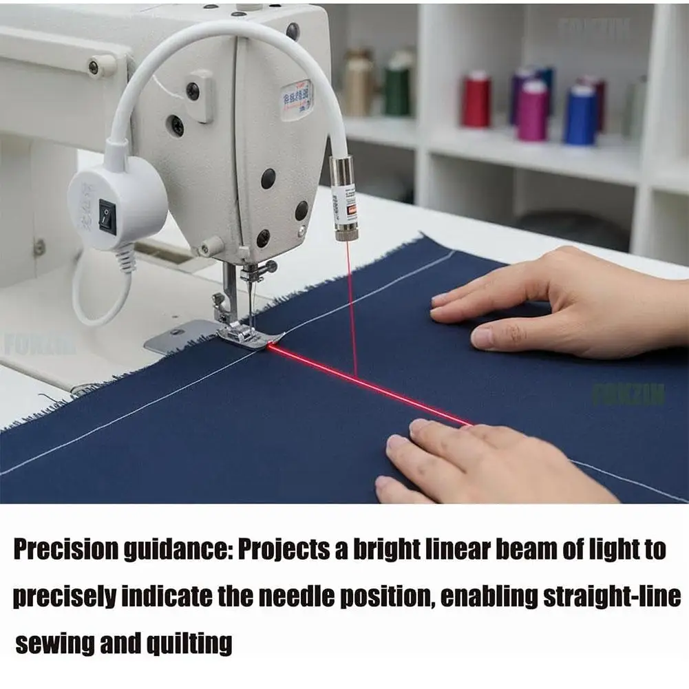 Guide Light For Sewing Machine Magnetic Base, Line/Cross Sewing & Cutting FSM Positioning Tool Accessory