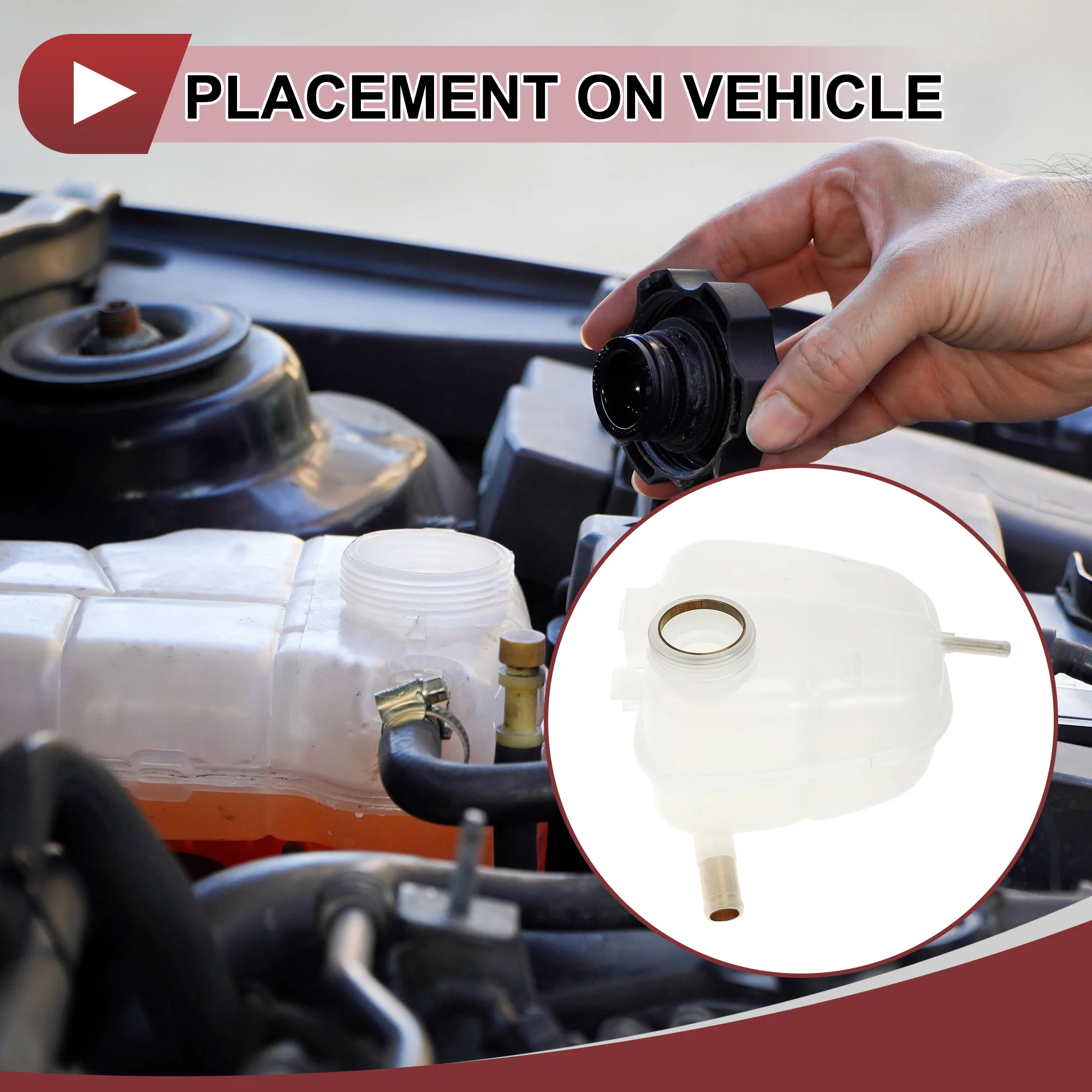 خزان توسيع المياه لخزان مبرد المحرك UXCELL لـ Vauxhall VX220 2000-2005 2.2i زجاجة المبرد المبرد رقم. 90530688 #3