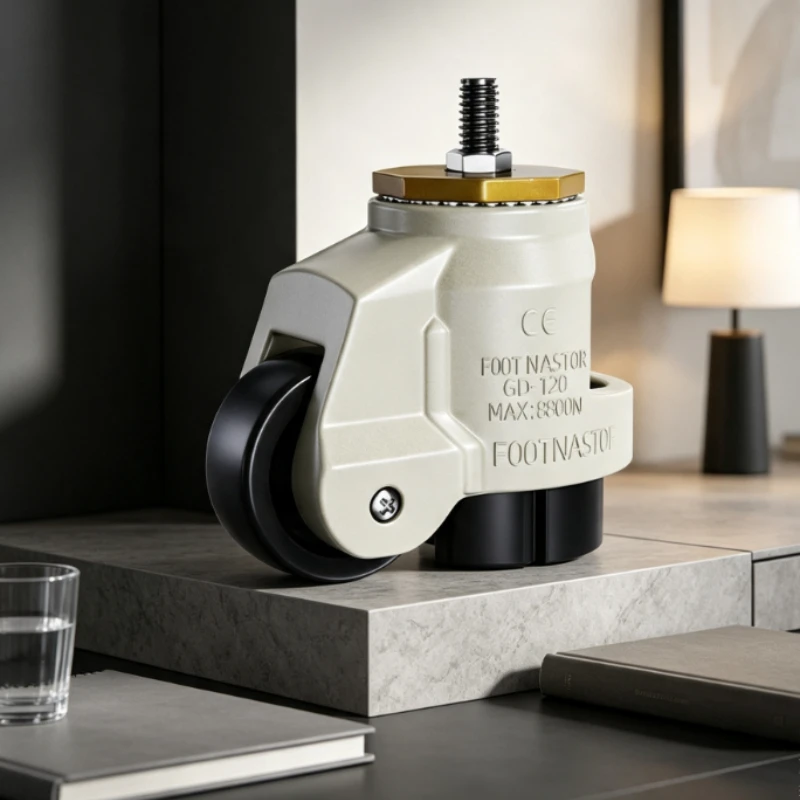 Heavy Duty Leveling Caster with Adjustable Height & Anti-slip Wheel for Vending Machine, Workbench - Industrial Grade