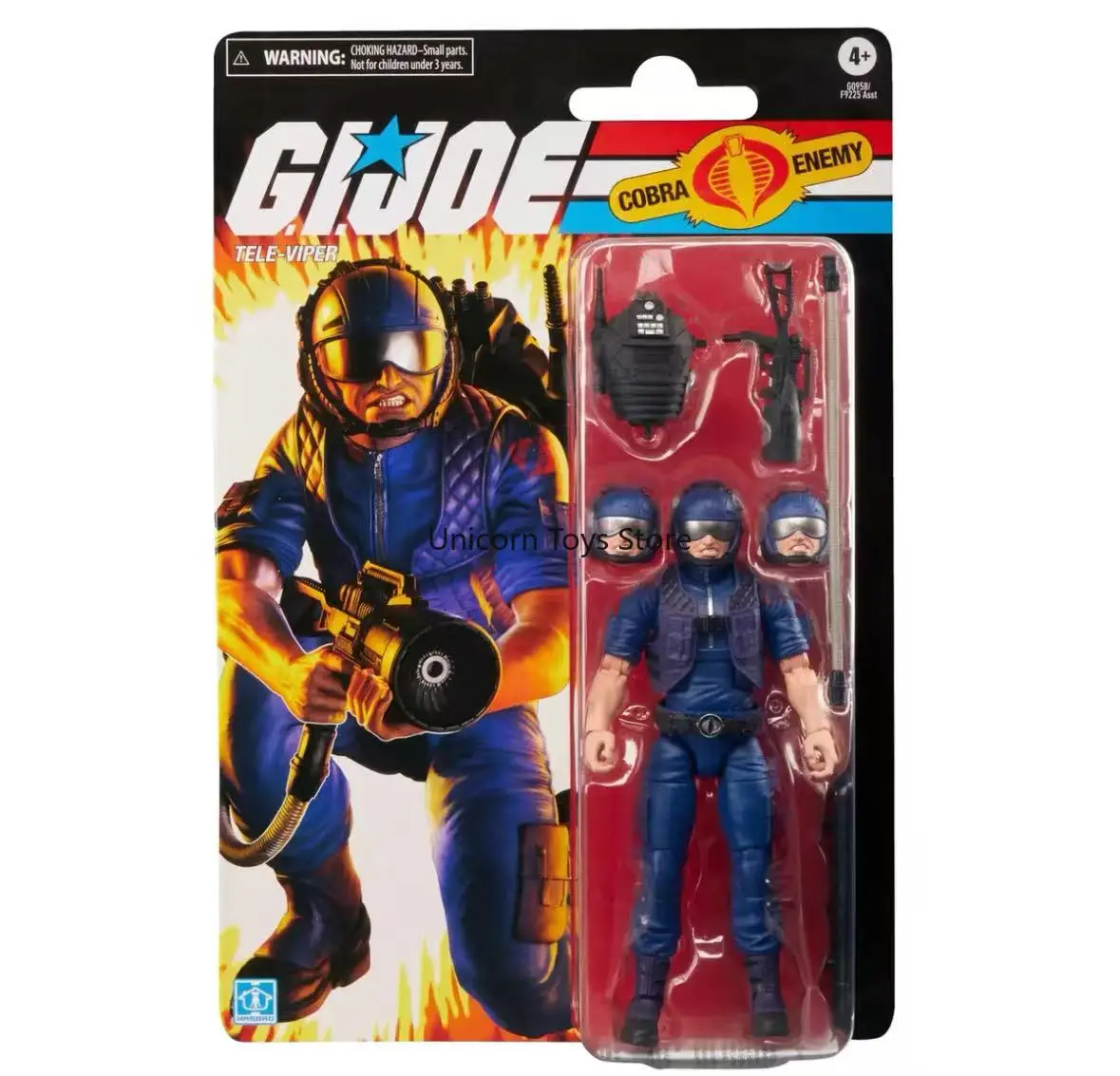 

В наличии 6-дюймовая фигурка Hasbro Classified Series Vintage Card Back Tele-Viper (версия Гонконга)