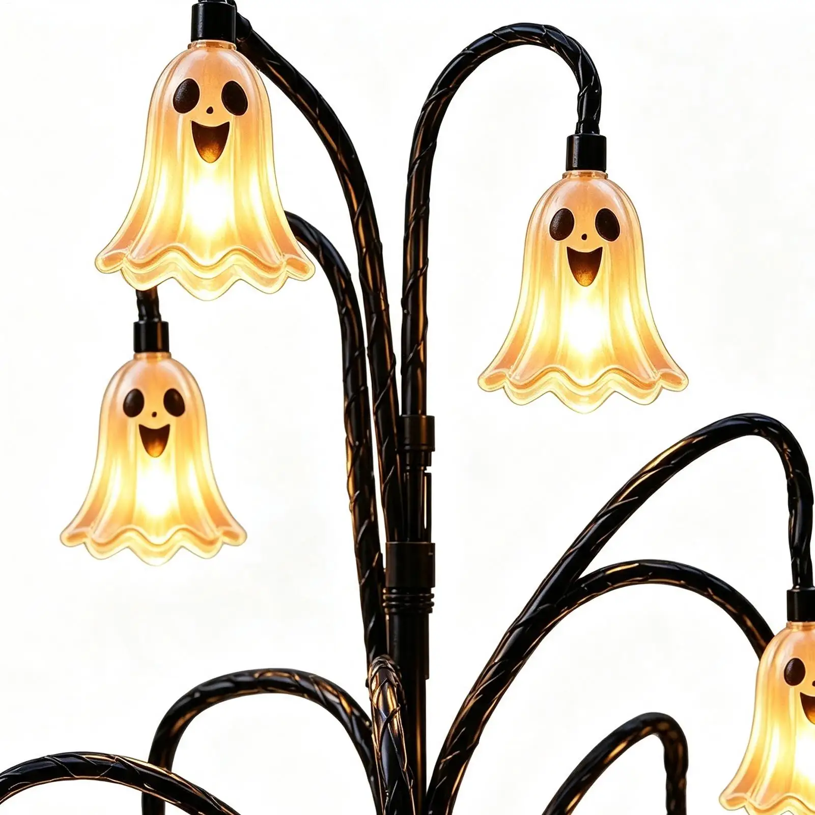 Solar Lights Halloween Ghost Design Lawn Yard Stake Lamp Solar Garden Lights Outdoor For Halloween Terrace Pathway Outside Lawn