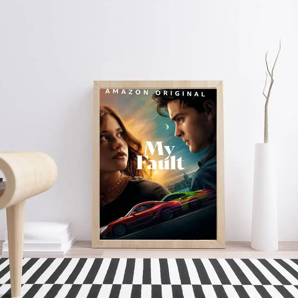 ملصق فني ذاتي اللصق من My F-Fault ملصق ورق أبيض DIY لتزيين جدران الغرفة والمقهى