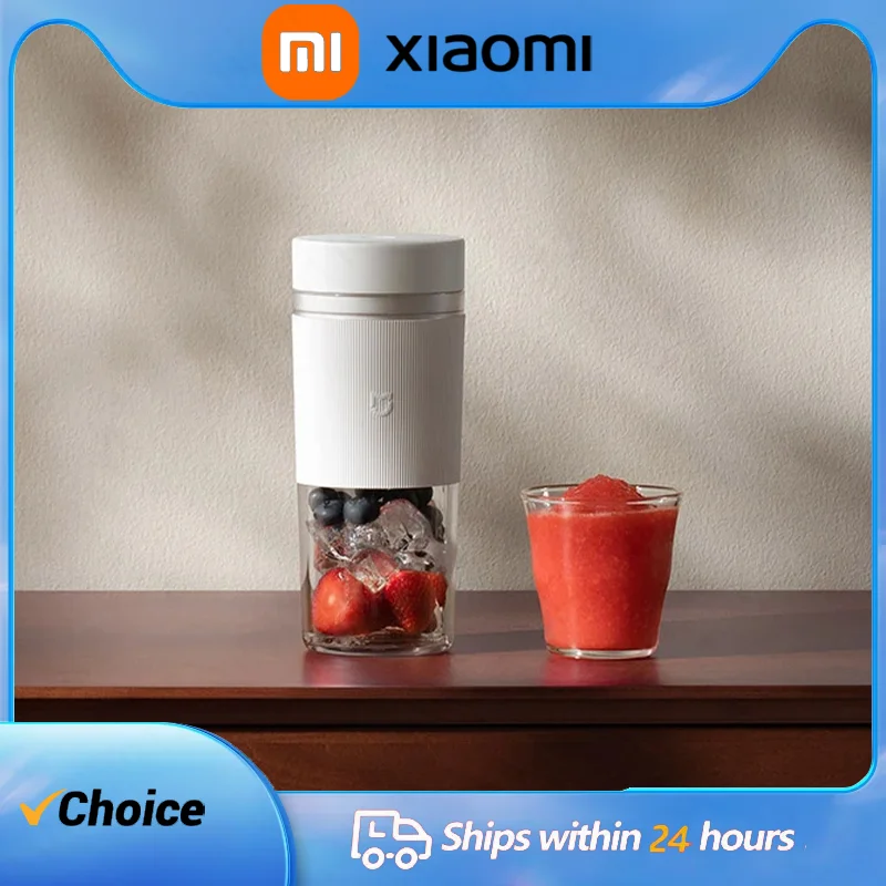 

Портативный блендер XIAOMI MIJIA, многофункциональный автоматический очиститель, емкость 300 мл, чашка для миксера, соковыжималка, чашка для смешивания, 195 об/мин